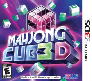 Mahjong Cub3d (Usa) box cover front